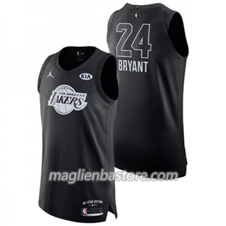 Maglia Los Angeles Lakers Kobe Bryant 24 2018 All-Star Jordan Brand Nero Swingman - Uomo